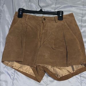 Swede high waisted shorts